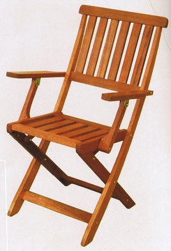 FAUTEUIL PLIABLE EN BOIS EXOTIQUE