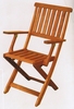 FAUTEUIL PLIABLE EN BOIS EXOTIQUE