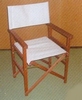 LOT DE 2 FAUTEUILS REALISATEUR PLIABLE EN BOIS EXOTIQUE